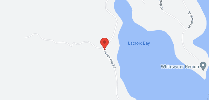 map of 793 LACROIX BAY ROAD